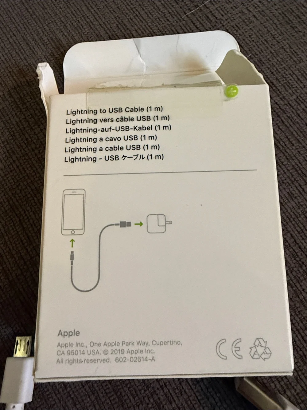 Apple White Lightning to USB Cable (1m)